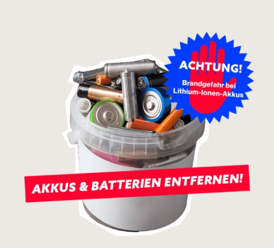 Batterien entfernen